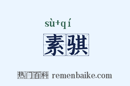 素骐是什么意思的图片